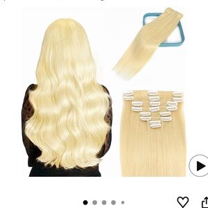 Remy Human Hair Extensions - Blonde